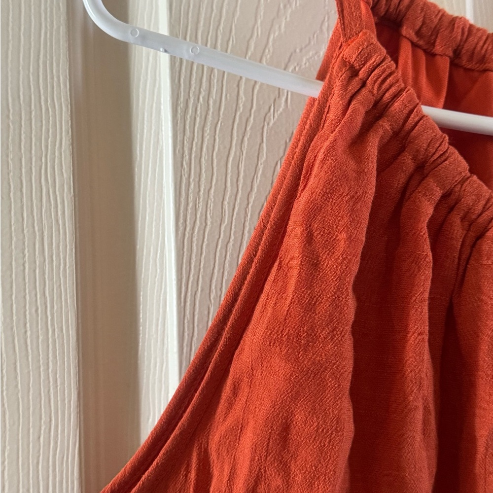 Avenue Vibrant Orange Halter Dress - Picture 6 of 6